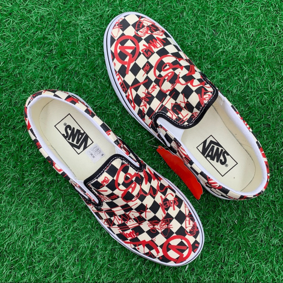 Vans Classic Slip On Vans Crew Checkerboard - Picture 6 of 8